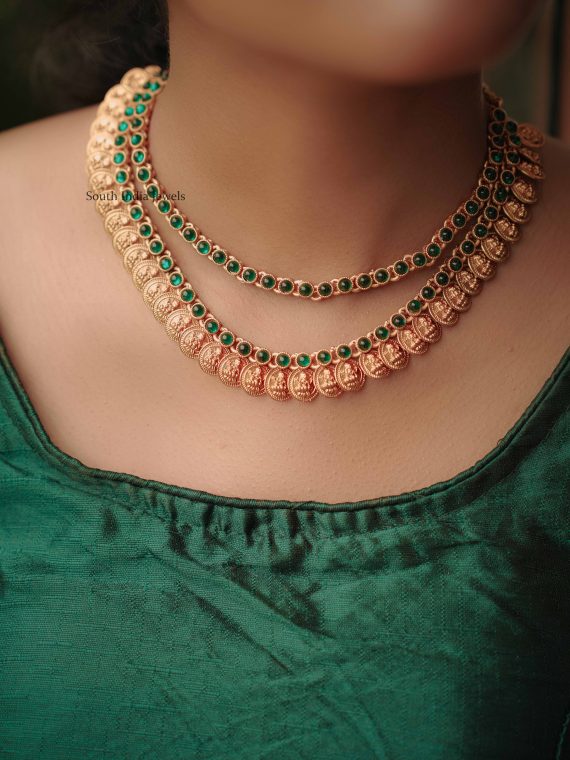 Awesome Emerald Stones Necklace (2