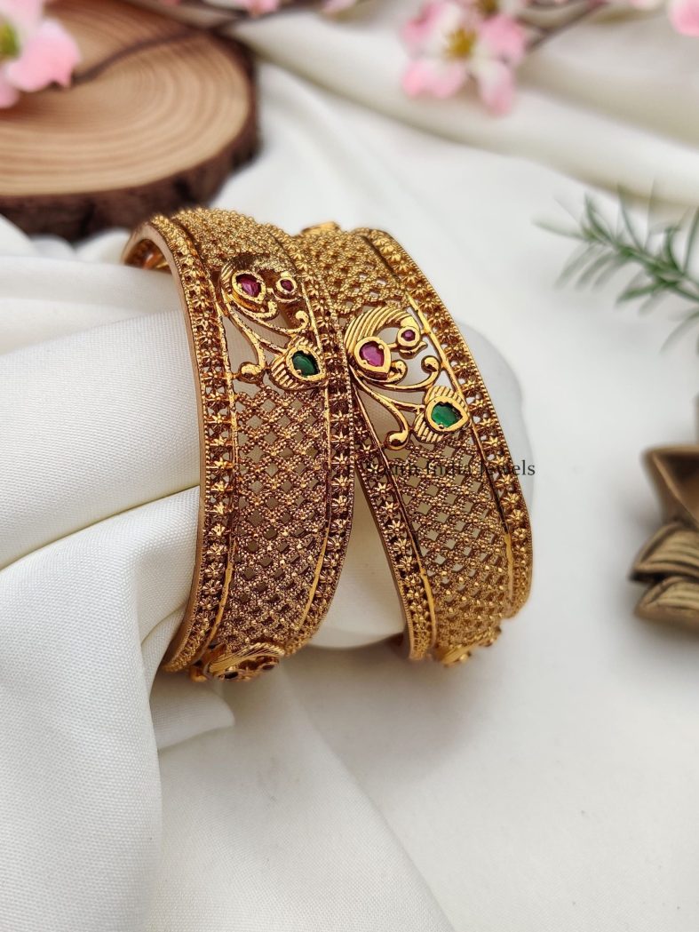 Classic Peacock Design Bangles