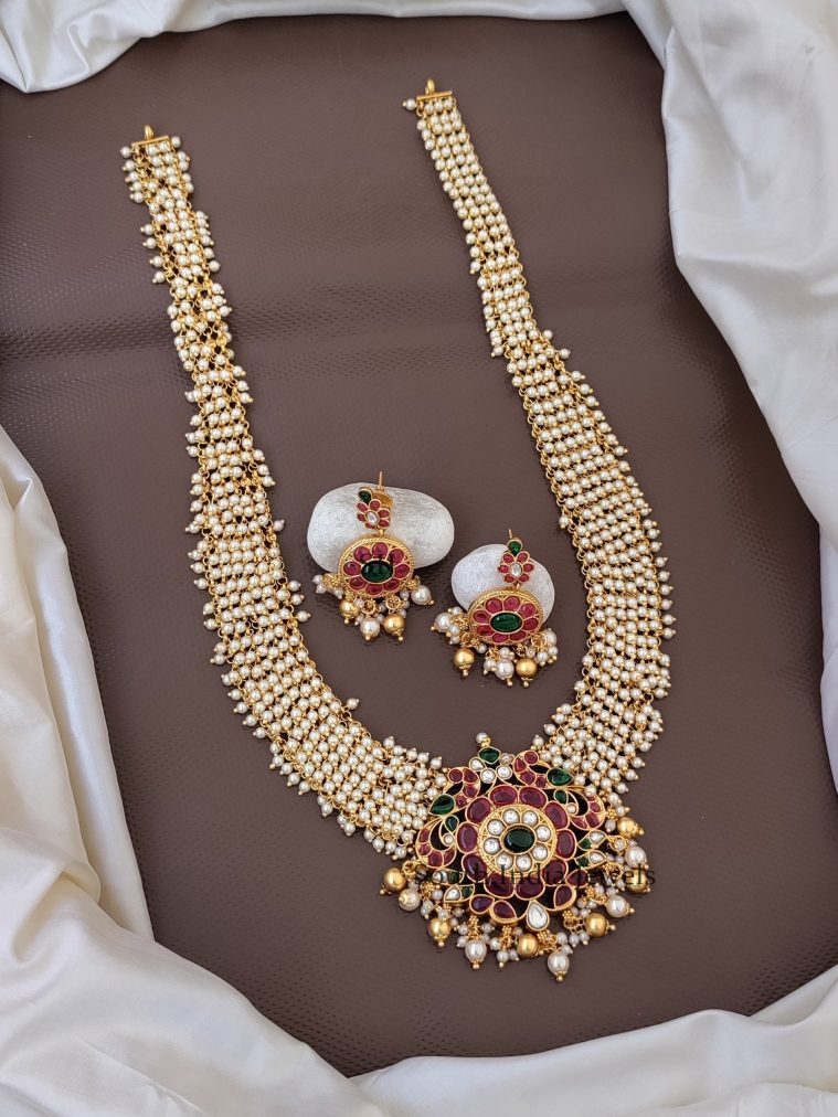 Cute Pearl Cluster Bridal Haram