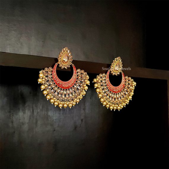 Dazzling Chandbali Design Earrings