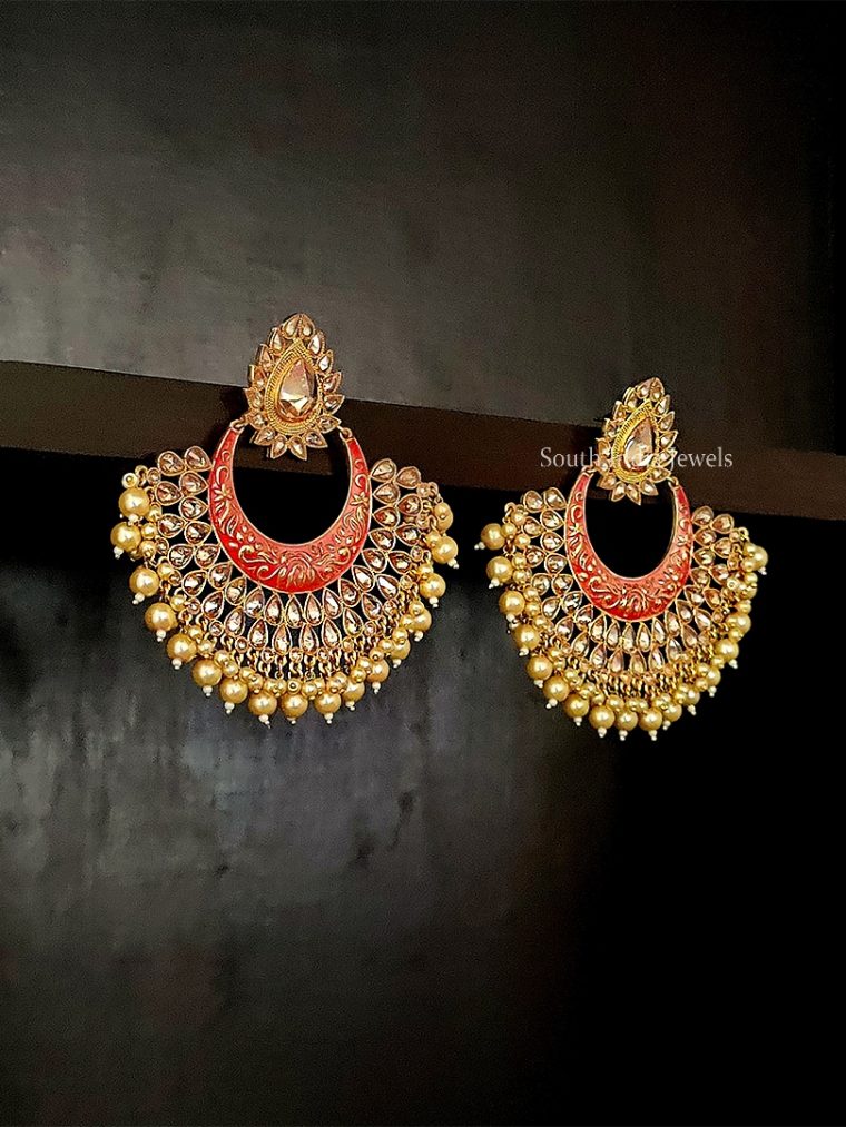 Dazzling Chandbali Design Earrings