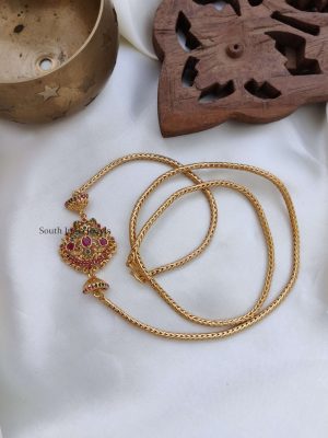 Dual Peacock Design Mugappu Chain (2)