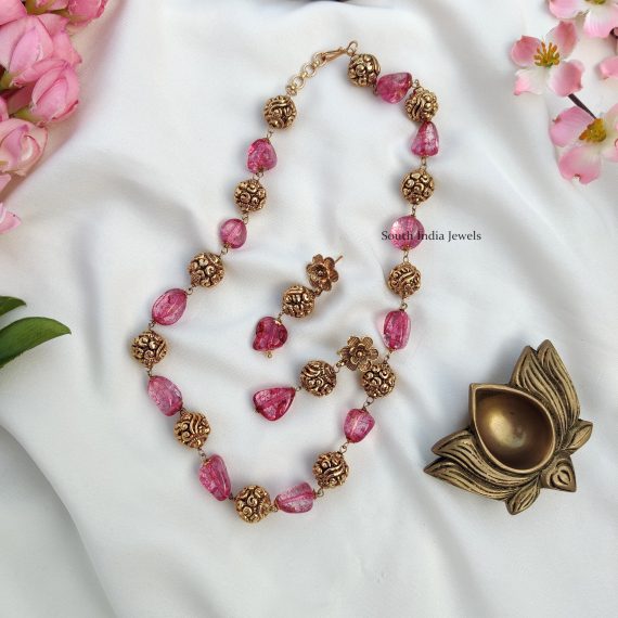 Elegant Agate Beaded Chain