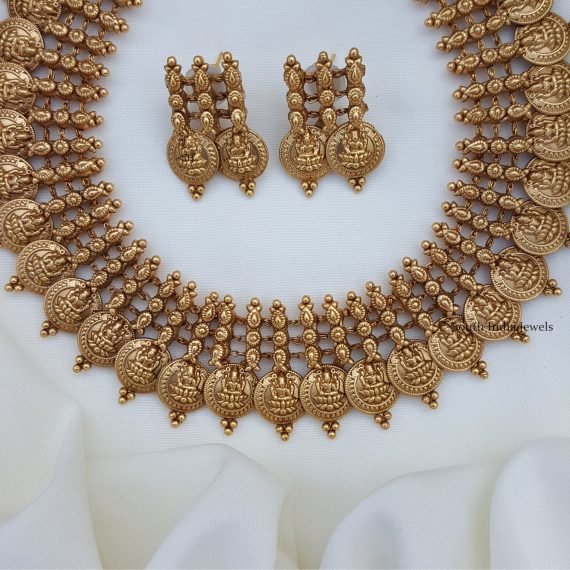 Elegant Lakshmi Coin Necklace
