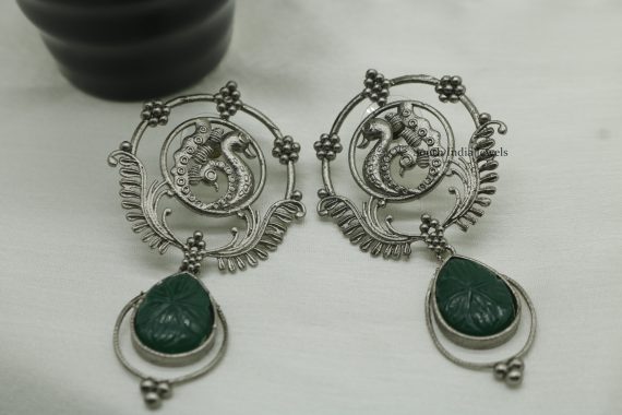 Fabulous Peacock Design Earrings (2)