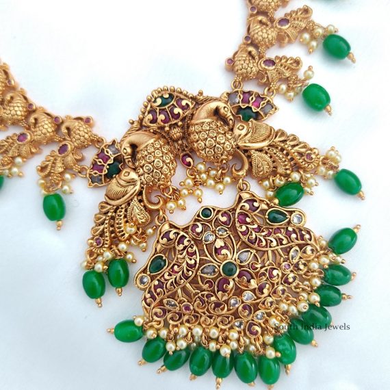 Gorgeous Green Beads Haram