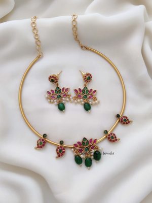 Kemp & Green Hanging Hasli Tube Necklace