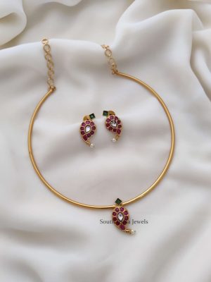 Mango Design Hasli Tube Necklace