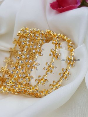 Marvelous AD Stones Star Bangles Set (