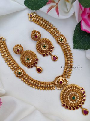 Matte Finish Design Necklace