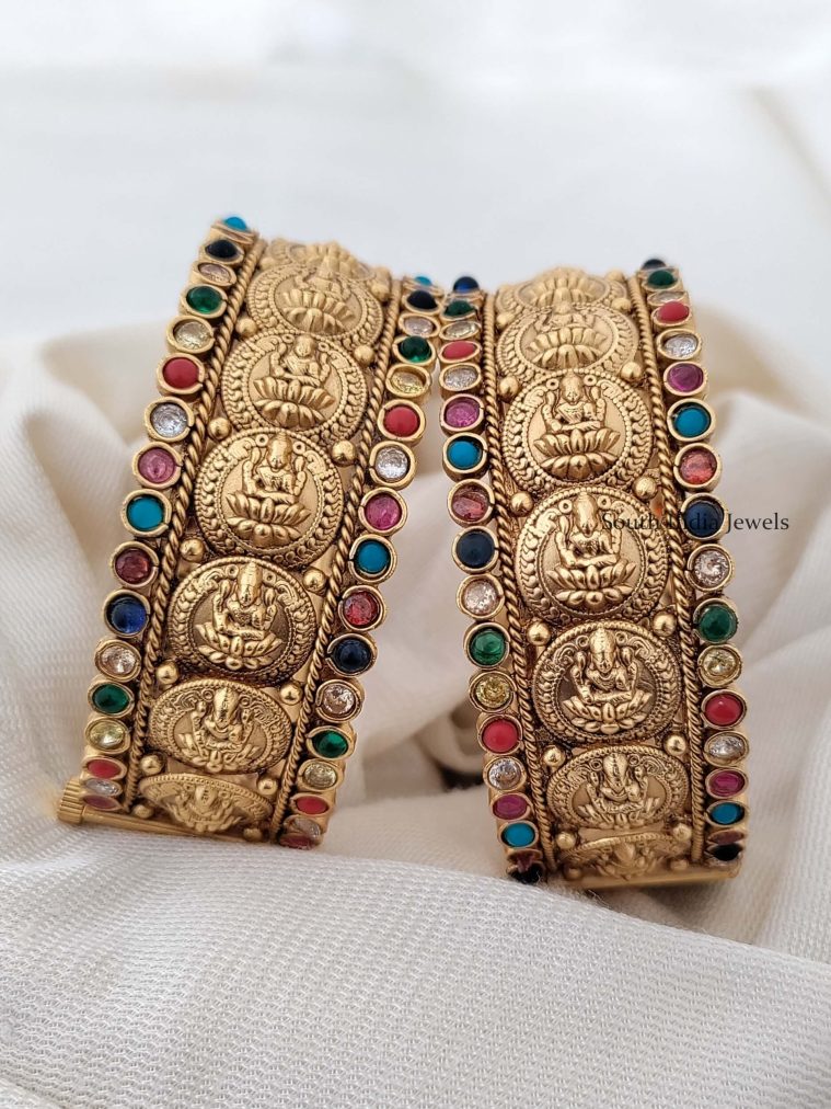 Navarathna Lakshmi Coin Bangles