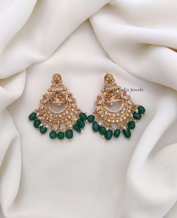 Peacock AD Green Earrings