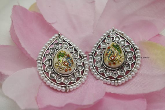 Peacock Oxidised Earrings