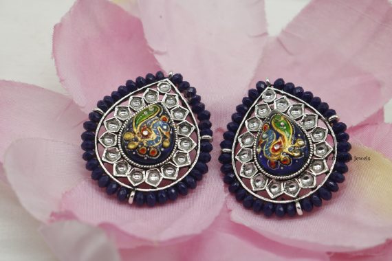 Peacock Oxidised Earrings