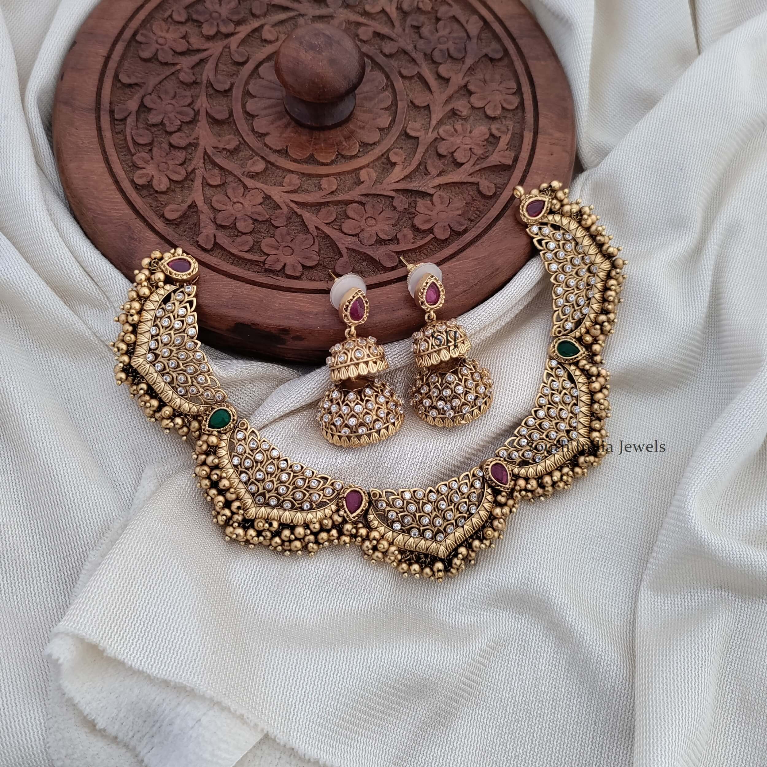 Pearl Kundan choker Necklace /Indian choker/ Fine Kundan Choker/ India |  Erajewels