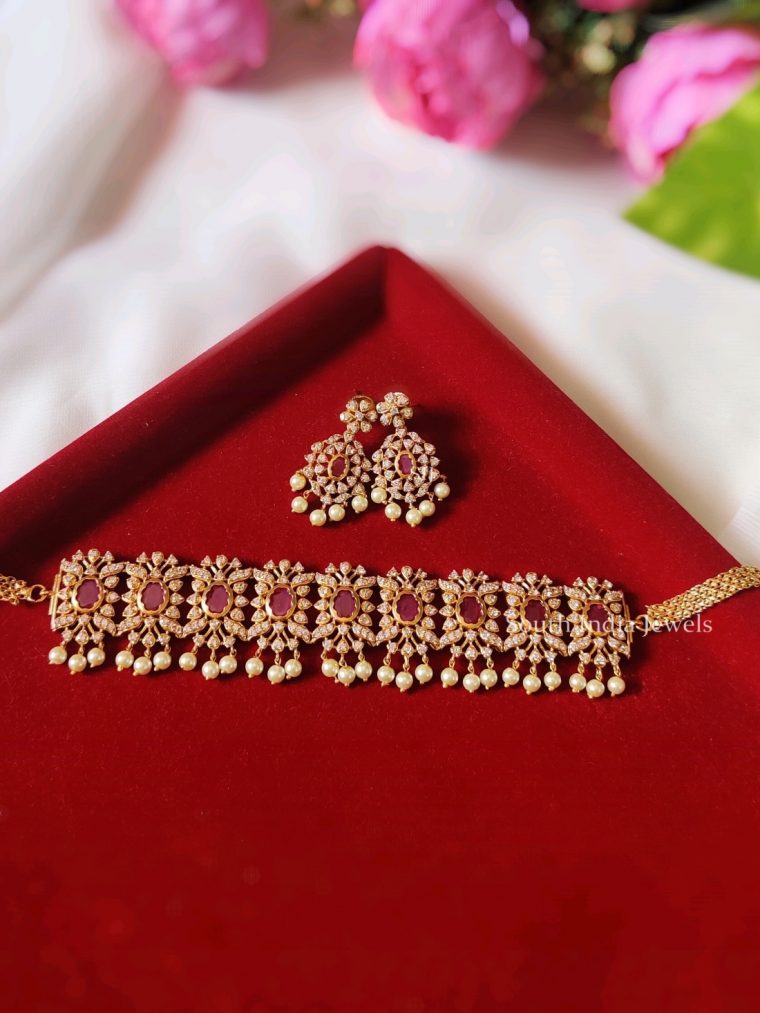 Rich Ruby Stones Choker (2)