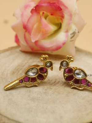 Small Peacock Stud Earrings