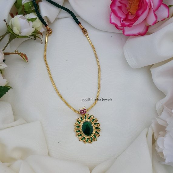 Stunning Green Enamel Necklace