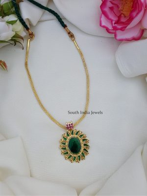 Stunning Green Enamel Necklace