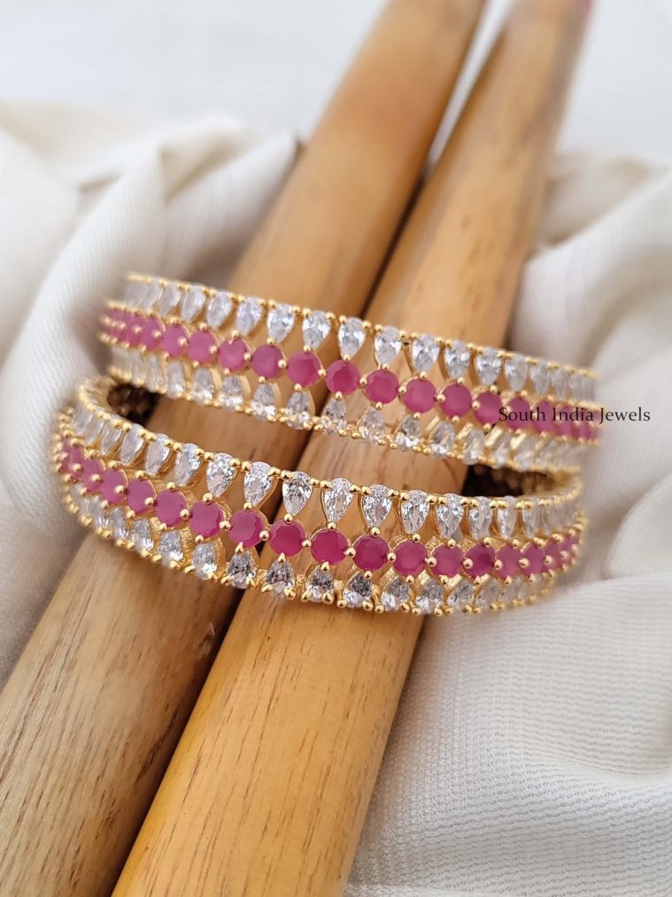 Stunning Ruby Design Bangles