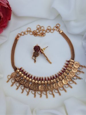 Unique Kemp Stones Lakshmi Necklace (