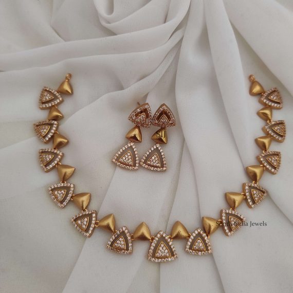 Unique Triangle Style Necklace