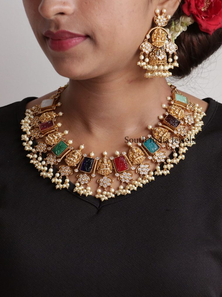 Unique Navrangi Necklace Set