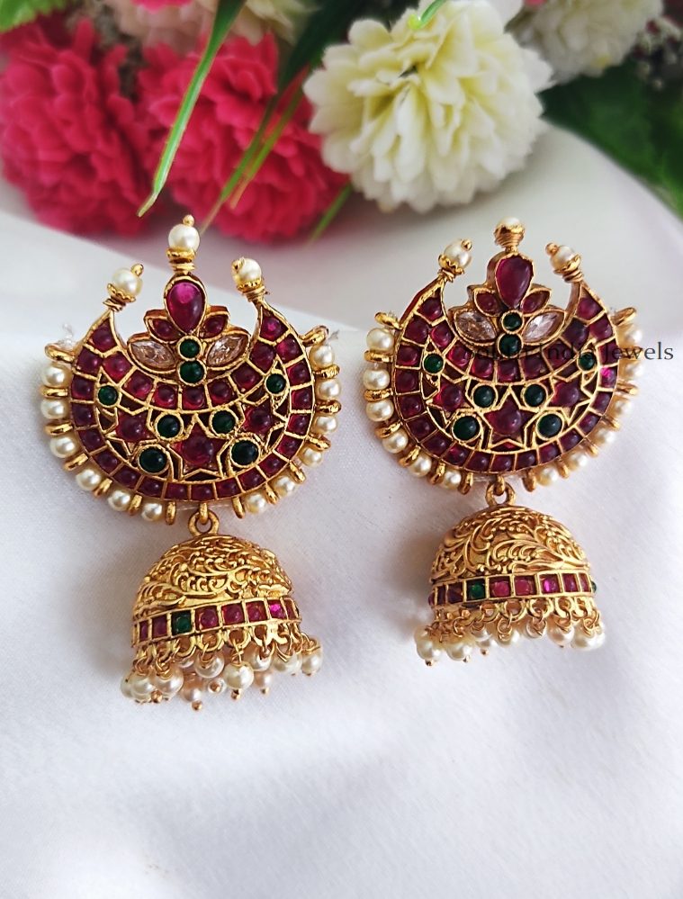 Stunning Matte Finish Jhumkas