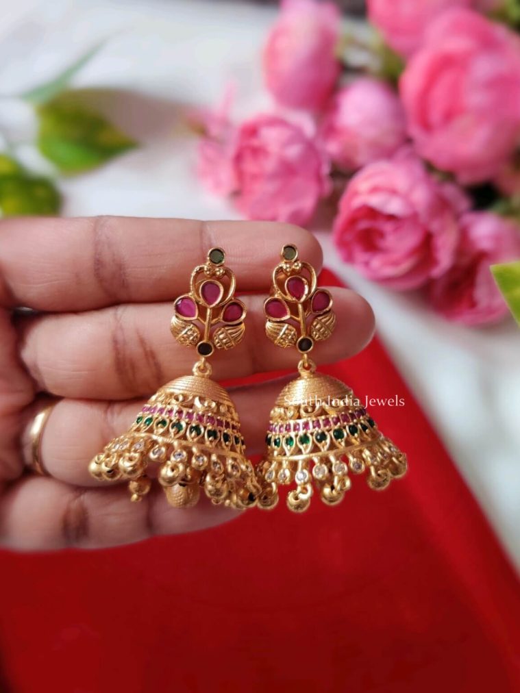 Fabulous Flower Design Jhumkas