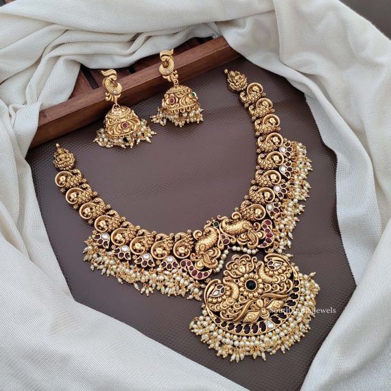 Amazing Nakshi Peacock Necklace