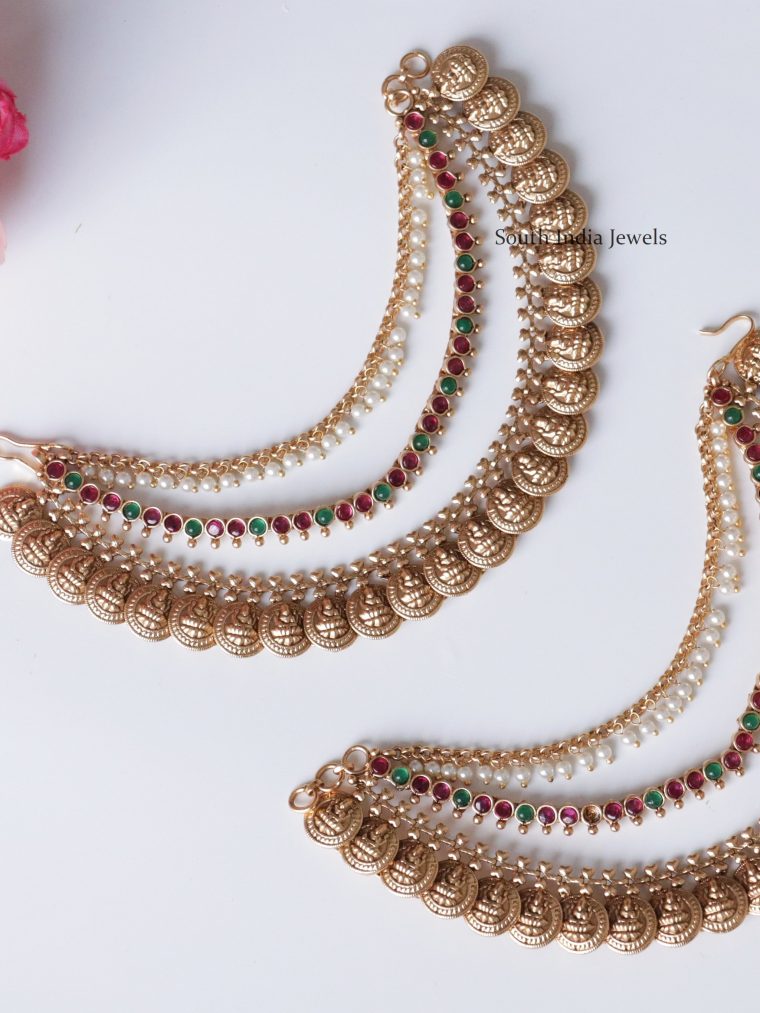Attractive Lakshmi Coin Ear Chain