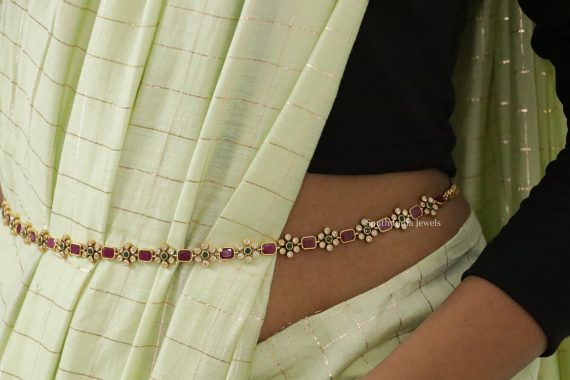 Beautiful Floral Hip Chain (2)