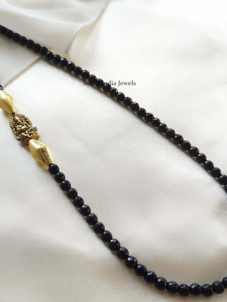 Black Agate Ganesha Mop Chain