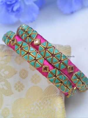 Colorful Kundan Stones Bangles