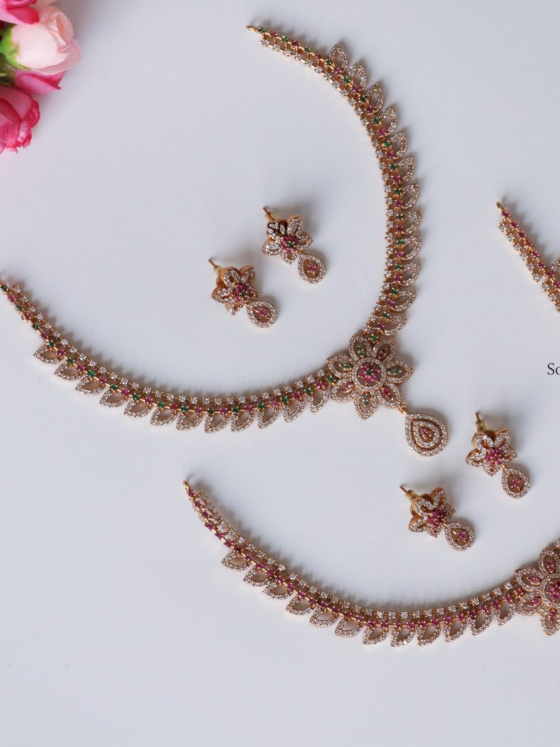 Cute Phoolari Necklace Set