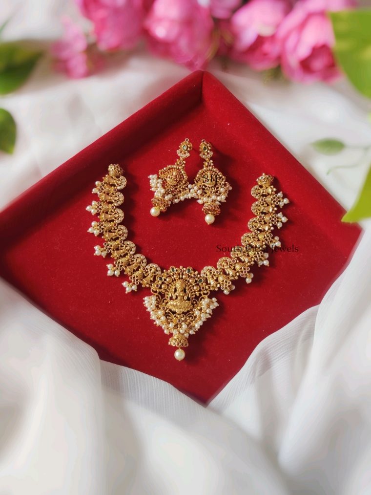 Dazzling Lakshmi Design Necklace