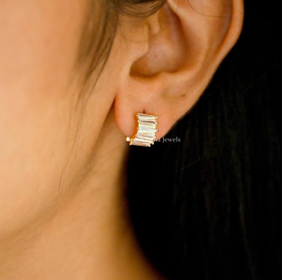 Elegant AD Stone Stud Earrings