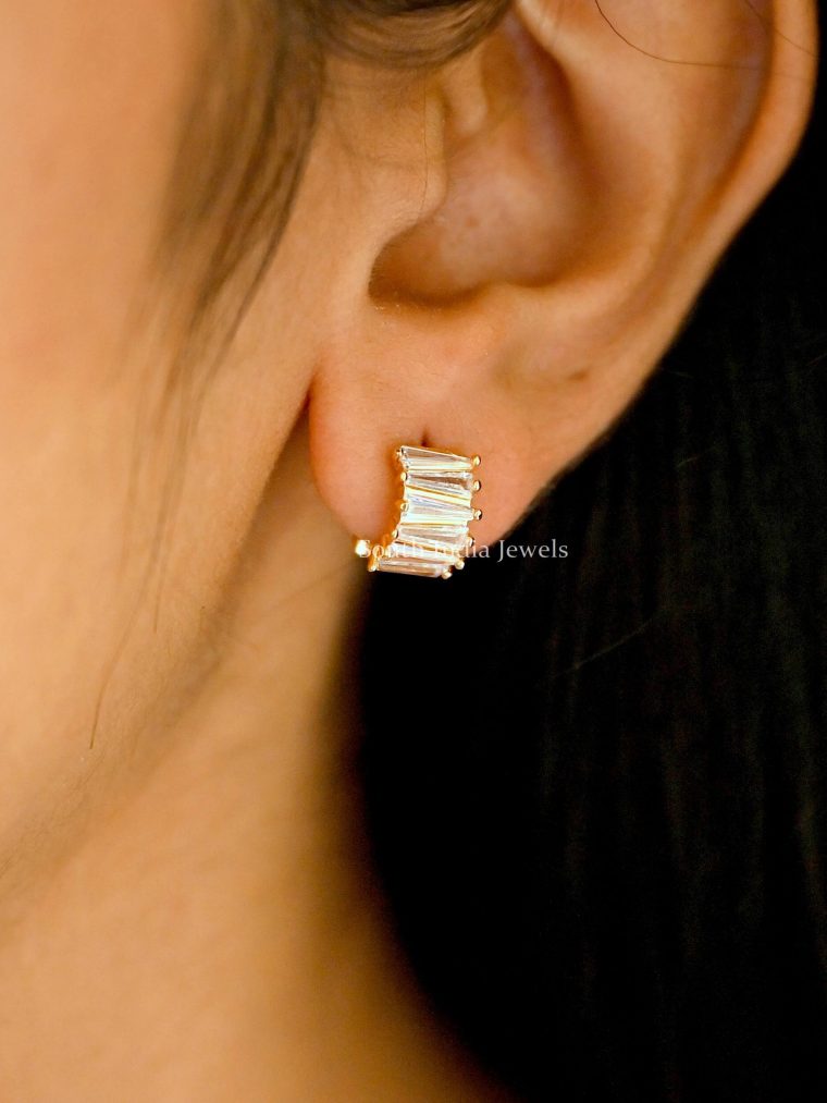Elegant AD Stone Stud Earrings