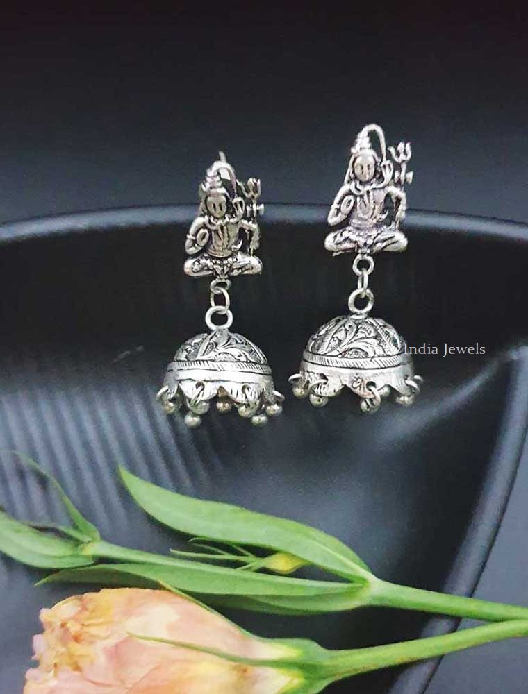 Elegant Lord Shiva Design Earrings