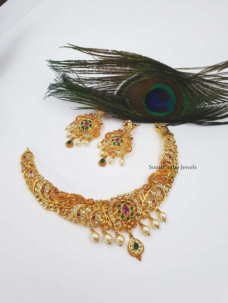 Elegant Peacock Design Necklace