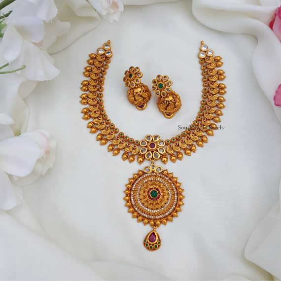 Fabulous Peacock Design Necklace