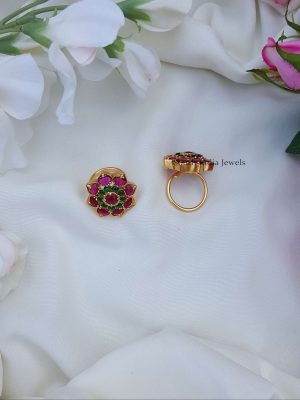 Floral Adjustable Finger Ring