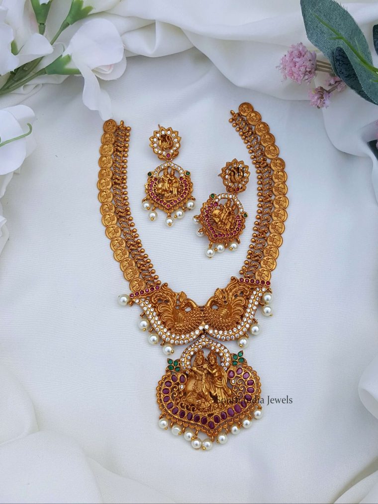 Grand Radha Krishna Necklace Set