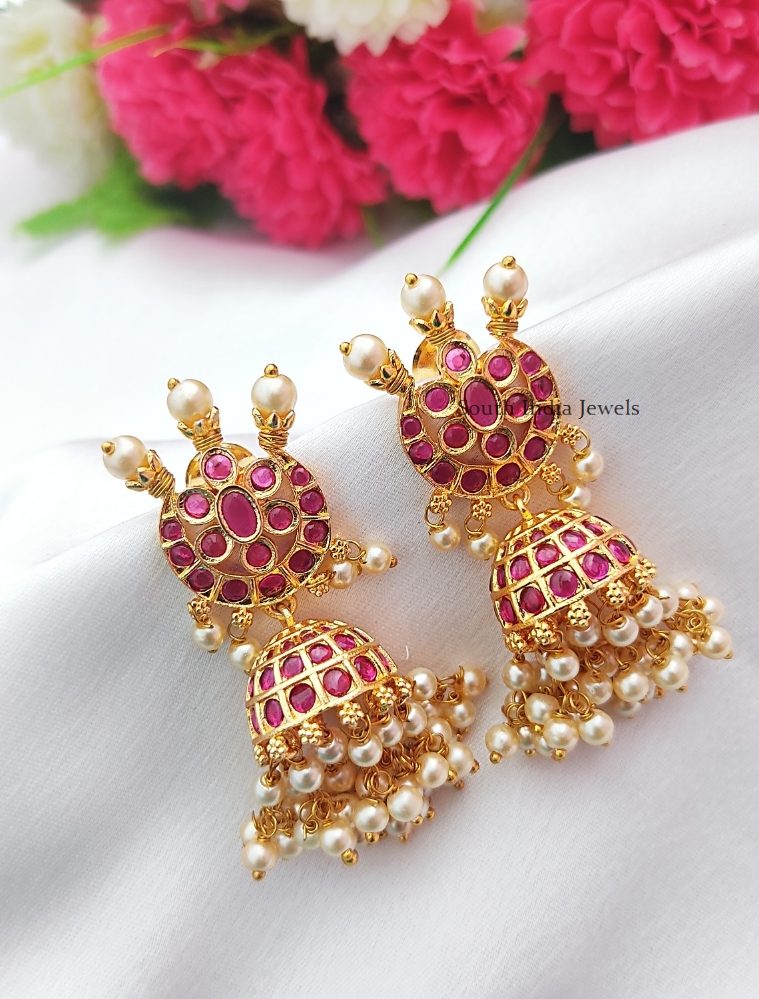 Marvelous Kemp Design Jhumkas