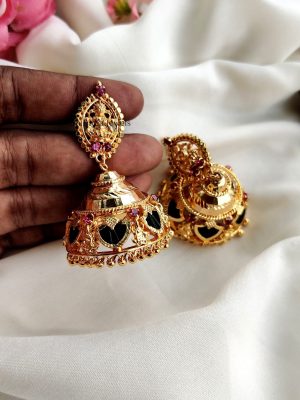 Royal Palaka Design Jhumkas