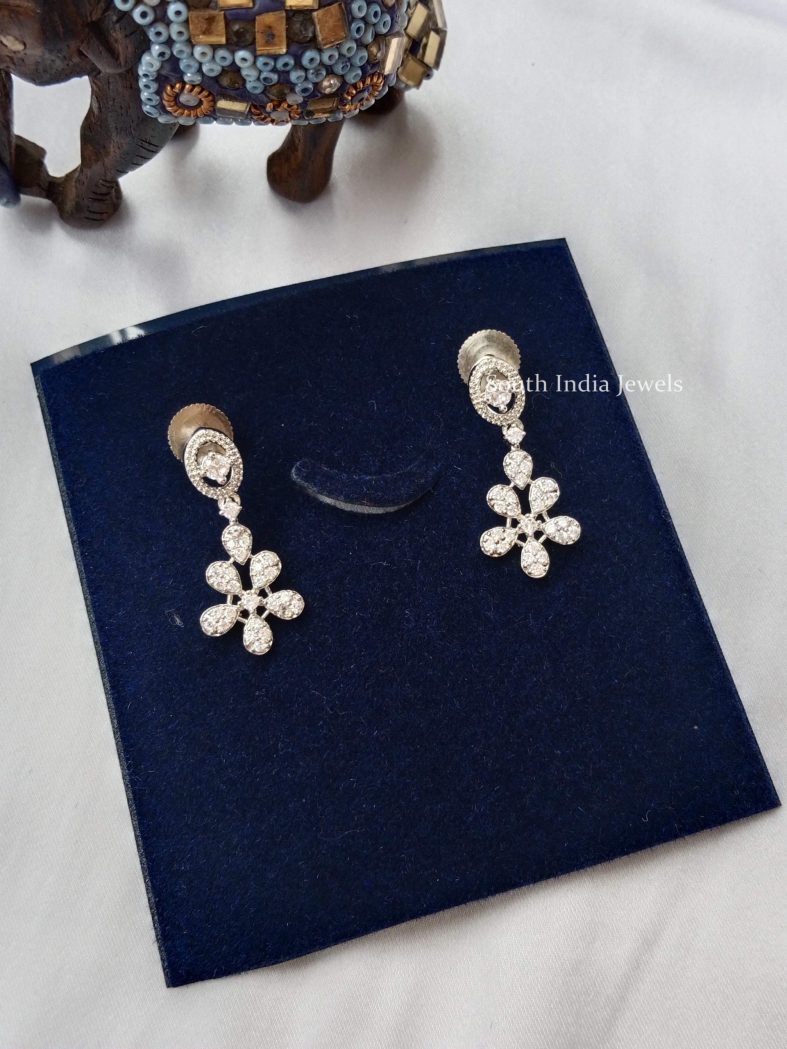 AD Flower Drop Earrings