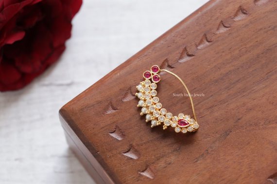 Amazing Trayi Maharashtrian Nose Ring