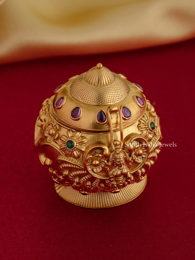 Antique Lakshmi Kumkum Box