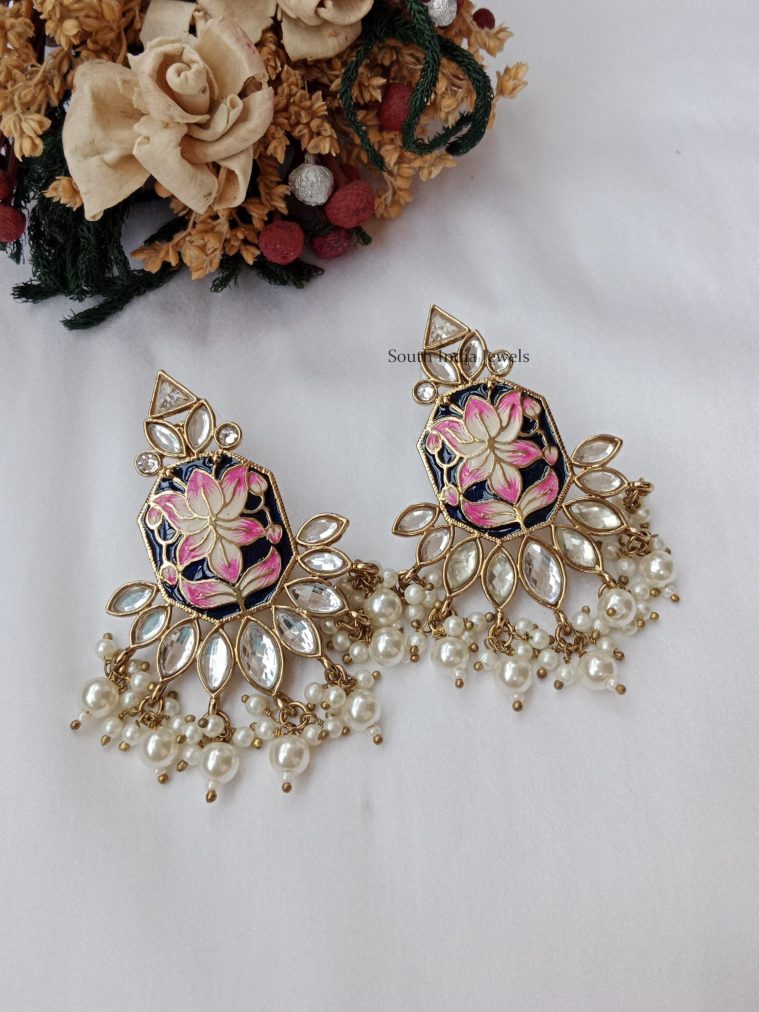 Awesome Kundan Stones Earrings