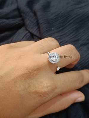 Cute CZ Stones Adjustable Ring (